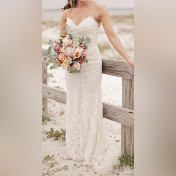 NWT SOTTERO AND MIDGLEY-MATTEA-5SR602 Wedding Dress - Size 8 - White - Mermaid - Picture 10 of 16